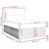 vidaXL Boxspring met matras fluweel zwart 140x190 cm