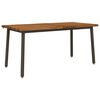vidaXL Live Edge Eettafel 160 x 90 x 75 cm Massief Acaciahout Naturel