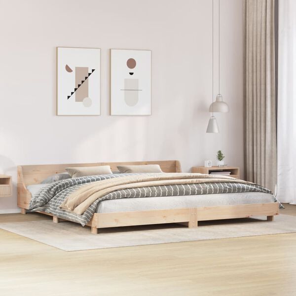 vidaXL Bedframe zonder matras massief grenenhout 180x200 cm