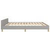 vidaXL Bedframe zonder matras stof lichtgrijs 160x200 cm