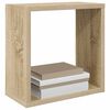 vidaXL Wandschappen kubus 6 st 30x15x30 cm sonoma eikenkleurig