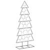 vidaXL Metalen kerstboom met standaard KUOPIO 180 cm Staal Zwart