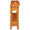 vidaXL Wandtafel met lade Naturel 115 x 32 x 76 cm Massief Mahoniehout