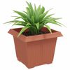 vidaXL Vierkante Bloempot 6 pcs Baksteenrood 23 x 23 x 17,5 cm