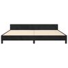 vidaXL Bedframe zonder matras 200x200 cm fluweel zwart