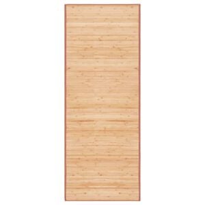 vidaXL Tapijt 80x200 cm bamboe bruin