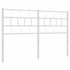 vidaXL Vervangend hoofdbord 135 cm metaal wit