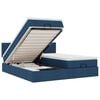 vidaXL Ottoman bed met matrassen 180x200cm stof blauw