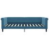 vidaXL Slaapbank met matras 100x200 cm fluweel blauw