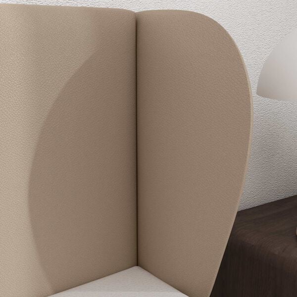 vidaXL Hoofdbord oor Tan 40 x 23 x 6 cm PVC