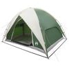 vidaXL Camping Tent met Regenhoes Waterdicht Koepel Groen 4-persoons