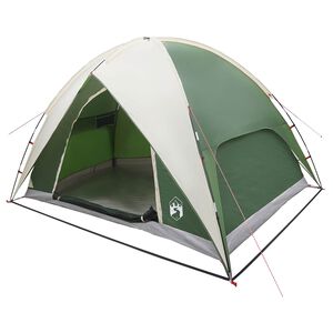 vidaXL Camping Tent met Regenhoes Waterdicht 4-persoons Groen