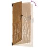 vidaXL Poort 100x200 cm grasontwerp cortenstaal