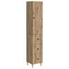 vidaXL Kastenset 2 pcs 33 x 34,5 x 90 cm Bewerkt hout
