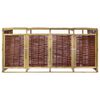 vidaXL Containerberging vierdubbel grenenhout en wicker