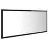 vidaXL Badkamerspiegel LED 100x8,5x37 cm acryl hoogglans zwart