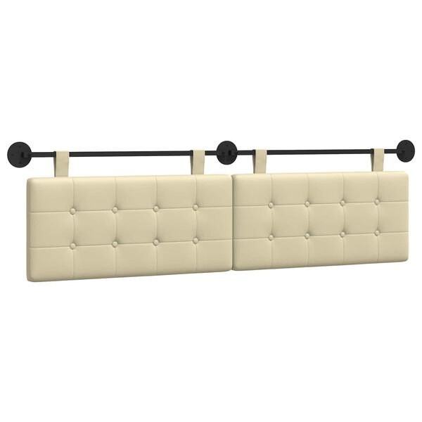 vidaXL Hangend Hoofdeinde Wandgemonteerd Nep Leer