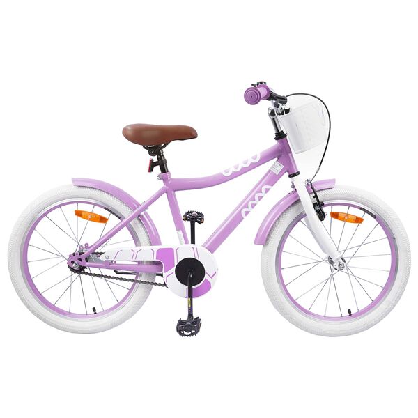 vidaXL Kinderfiets 18 Inch voor 5-7 jaar Paars