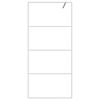 vidaXL Inloopdouchewand 90x195 cm transparant ESG-glas wit