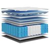 vidaXL Pocketveringmatras middelhard-plus 200x200 cm