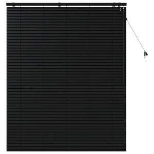 vidaXL Jaloezie Zwart 135 x 160 cm 35 mm Massief Paulowniahout