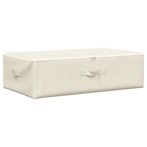 vidaXL Opbergbox 70x40x18 cm stof cr&egrave;mekleurig