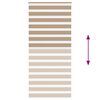 vidaXL Zebra Blind 110x230 cm stofbreedte 105,9 cm polyester zandbruin