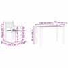vidaXL Tuin eettafelset 3 pcs Bruin Massief Acaciahout