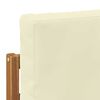 vidaXL Buiten Eind Sofa Naturel 91 x 63 x 73 cm Massief Acaciahout