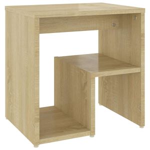 vidaXL Nachtkastje 40x30x40 cm bewerkt hout sonoma eikenkleurig