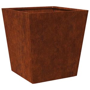 vidaXL Plantenbak 40x40x40 cm weervast staal