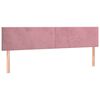 vidaXL Ottoman bed met matrassen 160x200cm fluweel roze