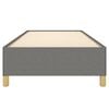 vidaXL Bedframe zonder matras 90x190 cm stof donkergrijs