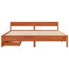vidaXL Bedframe zonder matras massief grenenhout wasbruin 160x200 cm