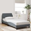 vidaXL Bedframe "Dover" 80x200 cm fluweel donkergrijs