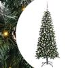 vidaXL Kunstkerstboom met 150 LED Groen 150 cm PVC en Plastic en Staal