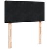 vidaXL Boxspring met matras fluweel zwart 90x190 cm