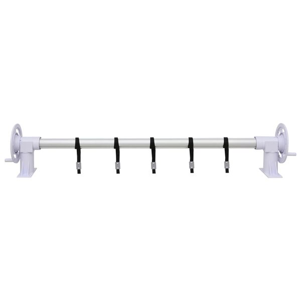 vidaXL Zwembadhoesroller met kunststof frame