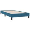 vidaXL Boxspring met matras fluweel donkerblauw 90x210 cm