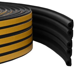 vidaXL Zelfklevende raamafdichting Zwart 9 x 6 mm 12 m EPDM-schuim