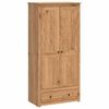 vidaXL Kledingkast PANAMA Honing 88,5 x 50 x 185 cm Massief grenenhout