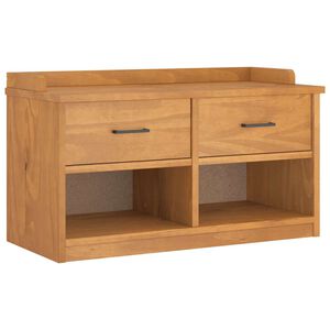 vidaXL Gangbankje SANDNES 87x40x50 cm massief grenenhout