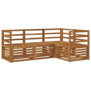 vidaXL Sofa-Sets 4 pcs Naturel Massief Acaciahout