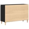 vidaXL Dressoir met lade Zwart 102 x 35 x 60 cm Bewerkt hout