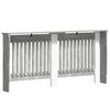 vidaXL Radiatorafdekking Beton Grijs 172 x 19 x 81,5 cm Bewerkt hout
