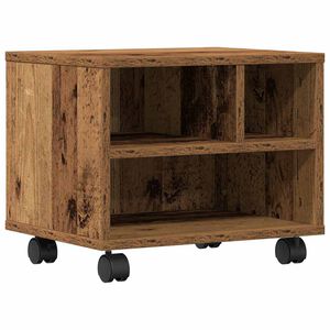 vidaXL Printerstand Oudhout 41 x 32 x 34,5 cm Bewerkt hout