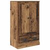 vidaXL Hoge kast met lade 3 pcs Oud Hout Bewerkt hout