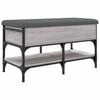 vidaXL Schoenenbank 82x42x45 cm bewerkt hout grijs sonoma eikenkleurig