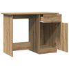 vidaXL Bureau 100x50x76 cm bewerkt hout artisanaal eikenkleur