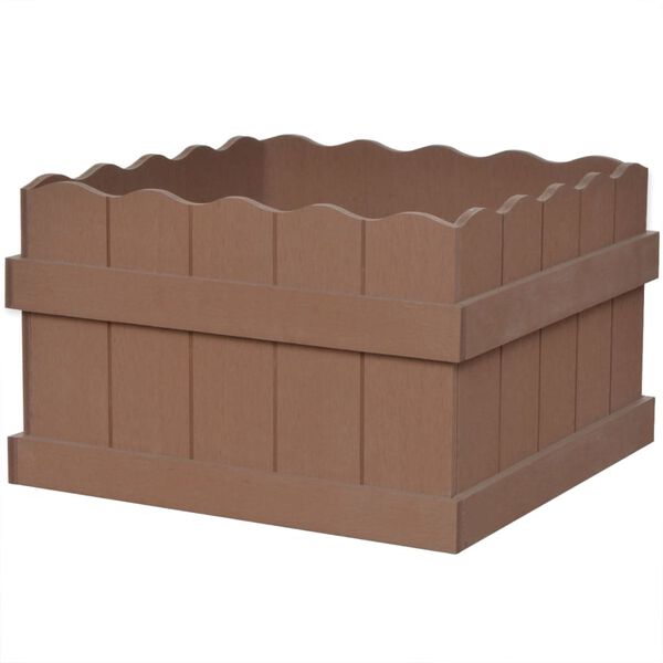 vidaXL Plantenbak verhoogd 40x40x25 cm HKC bruin